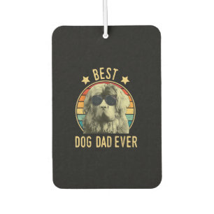 Désodorisant Pour Voiture Meilleur Chien Papa Jamais Fars Day Terre-Neuve