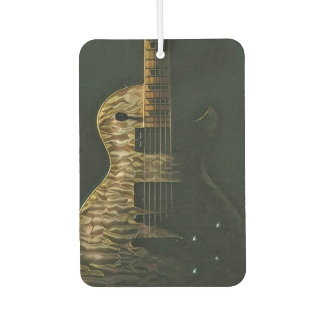 Désodorisant Pour Voiture Meilleur guitariste (Devant)