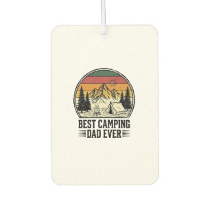 Désodorisant Pour Voiture Meilleur Papa de Camping Vintage Design de Chemise