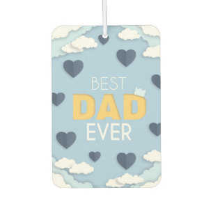 Désodorisant Pour Voiture Meilleur papa jamais mignonne Fête des pères
