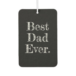 Désodorisant Pour Voiture Meilleur Papa Jour Tiré À La Main Typographie Noir
