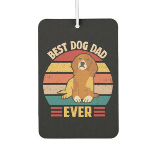 Désodorisant Pour Voiture Meilleur papa pour chien de tous les temps 