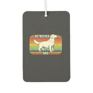 Désodorisant Pour Voiture Meilleur Papa Rétiver Doré Vintage Papa Chien