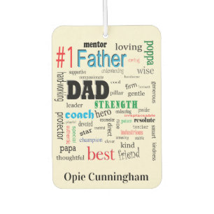 Désodorisant Pour Voiture Meilleur papa Word Cloud Fabrique Epic