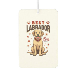 Désodorisant Pour Voiture Meilleur parent Labrador de tous les temps Vintage