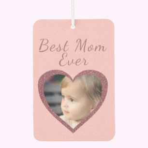 Désodorisant Pour Voiture Meilleure maman Coeurs roses Personnalisé Enfants