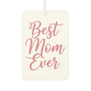 Désodorisant Pour Voiture Meilleure Maman Ever 1 Photo personnalisée Rose