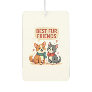 Désodorisant Pour Voiture Meilleurs amis en peluche vintage dessin animé cha