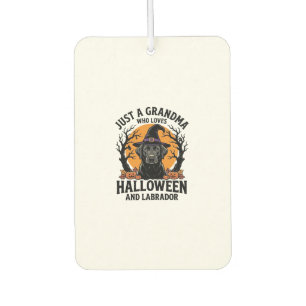Désodorisant Pour Voiture Mémé Halloween Labrador Drôle Vintage_1