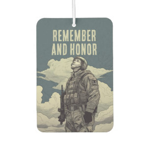 Désodorisant Pour Voiture Mémorial Day Soldier