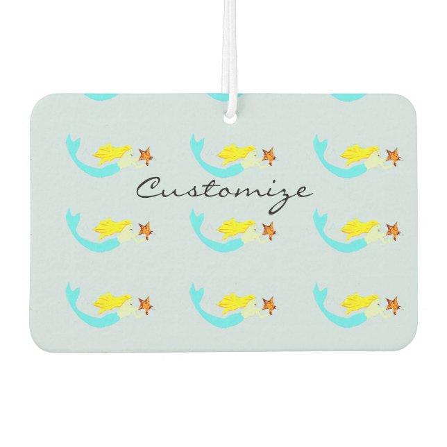 Désodorisant Pour Voiture Mermaid à la belle blonde avec Star Thunder_Cove (Devant)