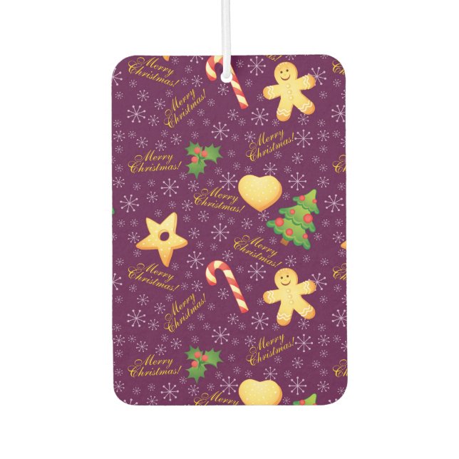 Désodorisant Pour Voiture Merry Christmas Car Freshener (Devant)