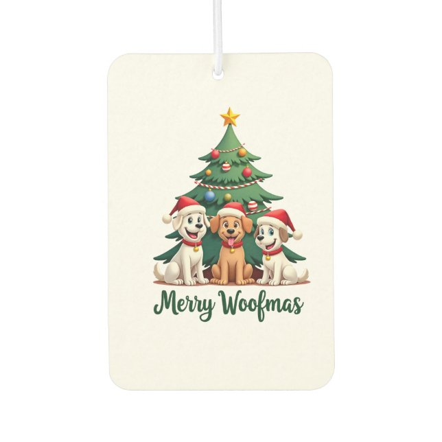 Désodorisant Pour Voiture Merry Woofmas (2) (Devant)