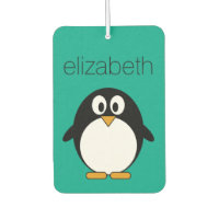 mignon manchot émeraude de pingouin et noir