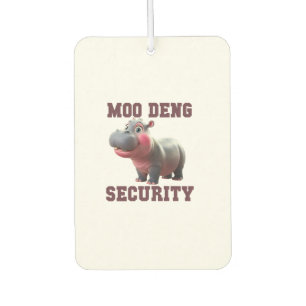 Désodorisant Pour Voiture Mignon MOO DENG SÉCURITÉ Papa Bébé Hippopotame Pap