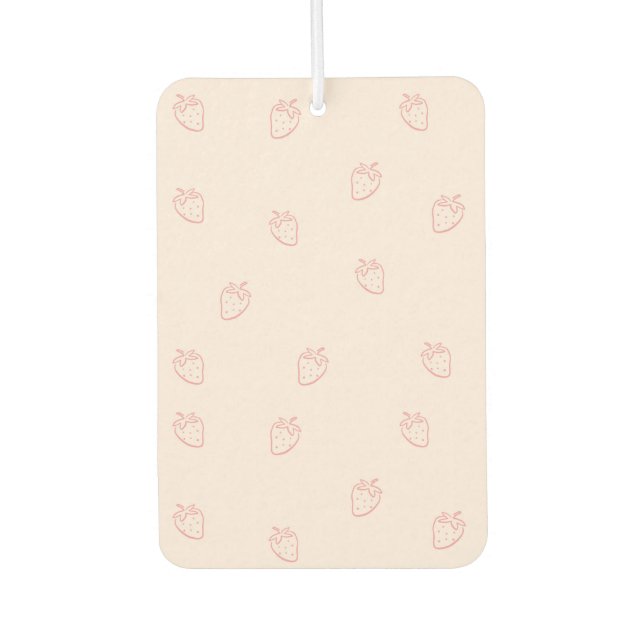 Désodorisant Pour Voiture Minimalisme de la Fraise (Devant)