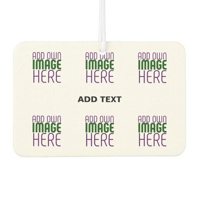 DÉSODORISANT POUR VOITURE MODÈLE DE TEXTE D'IMAGE BLANCHE SIMPLE MODERNE (Devant)