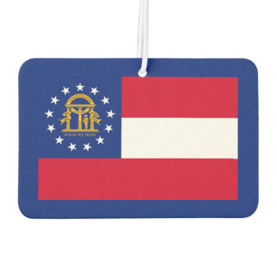 Désodorisant Pour Voiture Modèle du drapeau de l'État de Géorgie