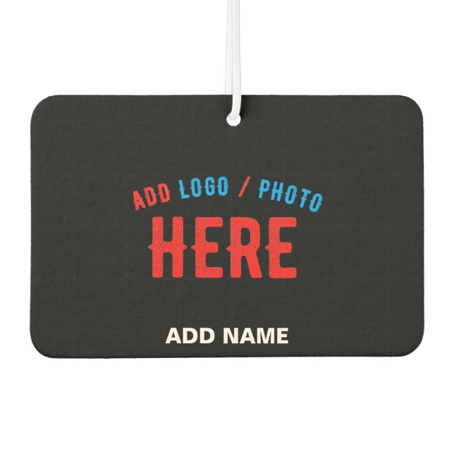 DÉSODORISANT POUR VOITURE MODERNE ET MODERNE PERSONNALISABLE NOIR VÉRIFIÉ (Devant)