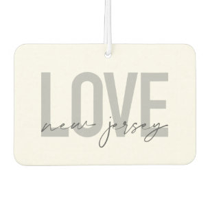 Désodorisant Pour Voiture Moderne, simple, cool, design urbain Amour New Jer
