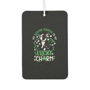 Désodorisant Pour Voiture Mon Boston Terrier est mon Lucky Charm Paw Dog