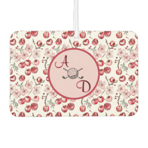 Désodorisant Pour Voiture Monogramme de golf rose Fleur de cerisier personna