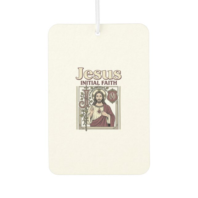 Désodorisant Pour Voiture Monogramme initial de Jésus Foi Monogramme initial (Devant)