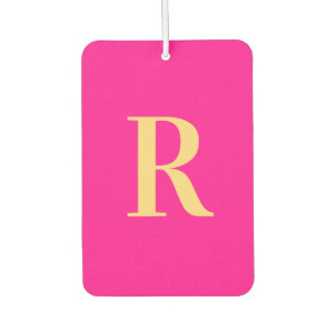 Désodorisant Pour Voiture Monogramme moderne Hot rose
