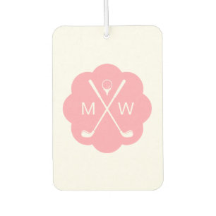 Désodorisant Pour Voiture Monogramme Personnalisé Rose