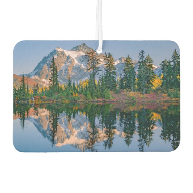 Désodorisant Pour Voiture Mont Shuksan reflété dans le lac Reflection (Devant)