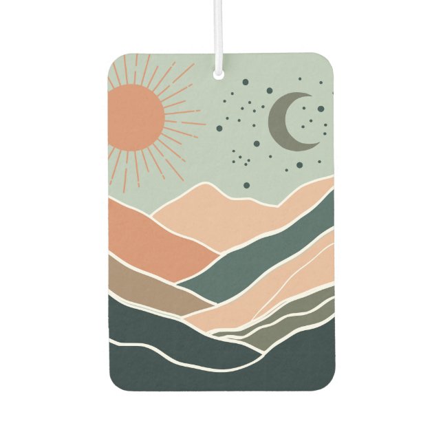 Désodorisant Pour Voiture Monts Sun & Moon (Devant)