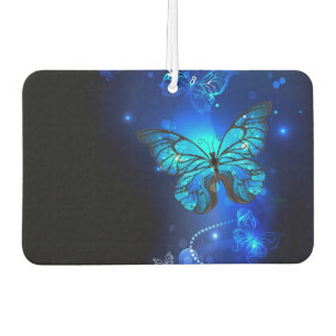 Désodorisant Pour Voiture Morpho Butterfly in the Dark Background