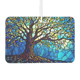 Désodorisant Pour Voiture Mosaïque de verre brisé de l'Arbre de Vie