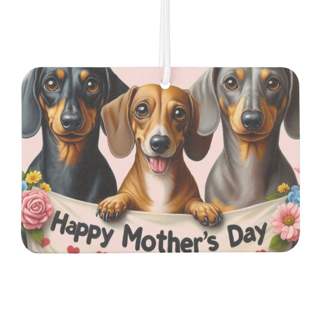 Désodorisant Pour Voiture Mother's Day Dachshund (Devant)