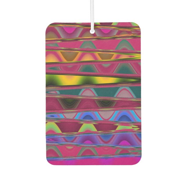 Désodorisant Pour Voiture Motif abstrait coloré (Devant)