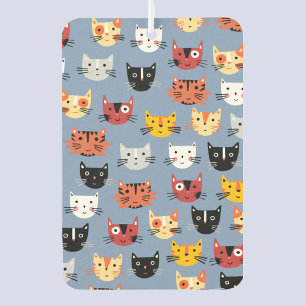 Désodorisant Pour Voiture Motif Amusant de Chat Bleu