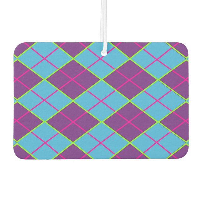 Désodorisant Pour Voiture Motif Argyle Classique (Devant)