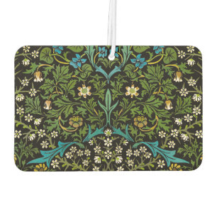 Désodorisant Pour Voiture Motif Blackthorn Vintage Fond Noir Morris Black