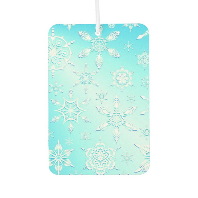 Désodorisant Pour Voiture Motif Crystal Snowflakes (Devant)