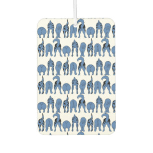 Désodorisant Pour Voiture Motif Culs de Chien Bleu