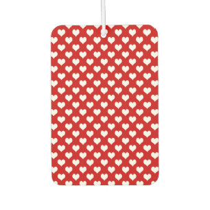 Désodorisant Pour Voiture Motif de cœur rouge mignon – Fond d'amour romantiq