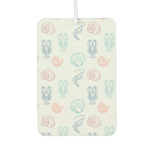 Désodorisant Pour Voiture Motif de coquilles et de crustacés