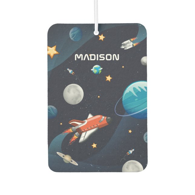 Désodorisant Pour Voiture Motif de galaxie spatiale personnalisée (Devant)