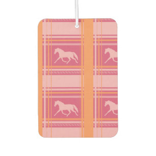 Désodorisant Pour Voiture Motif de poney équestre rose