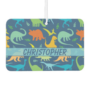 Désodorisant Pour Voiture Motif Dinosaure coloré à personnaliser