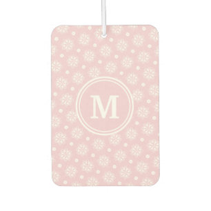 Désodorisant Pour Voiture Motif Floral Rose Et Blanc
