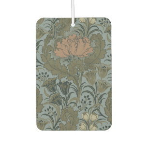 Désodorisant Pour Voiture Motif floral victorien antique terre cuite sage