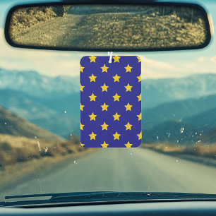 Désodorisant Pour Voiture Motif Gold Stars, Bleu Marine, Exclusive