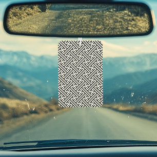 Désodorisant Pour Voiture Motif Sayagata, Japonais, Noir et Blanc