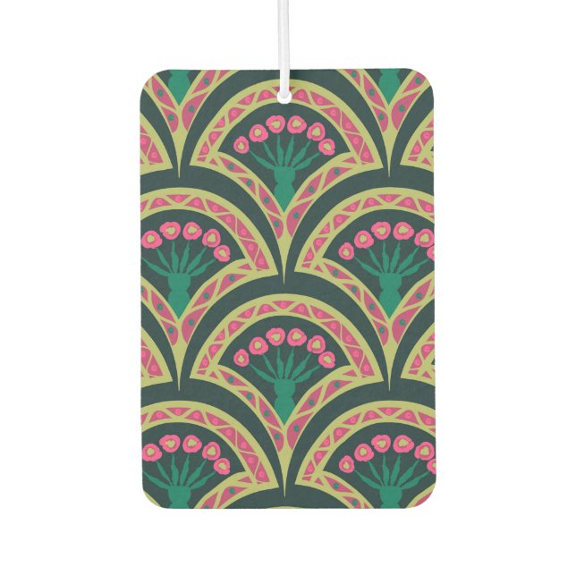 Désodorisant Pour Voiture motif vert en forme de coquillage (Devant)